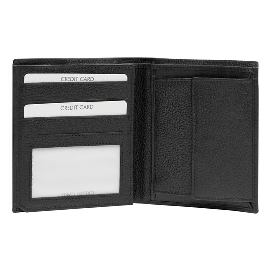 Echtleder-Geldbörse MESSINA, schwarz