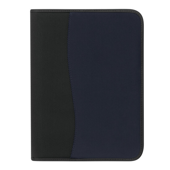 Konferenzmappe AVANTI ZIP im DIN-A4-Format, blau, schwarz