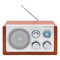 AM/ FM-Radio CLASSIC, braun, silber