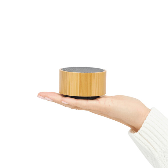 Wireless-Lautsprecher BAMBOO SOUND, braun, schwarz