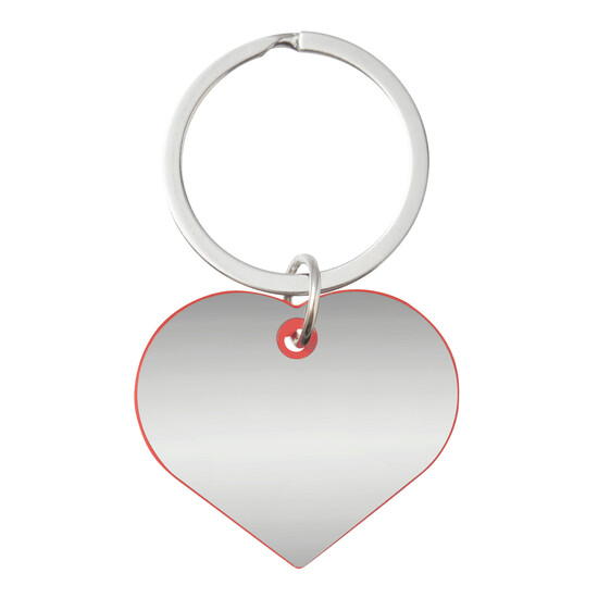 Schlüsselanhänger EVERLASTING LOVE, rot, silber