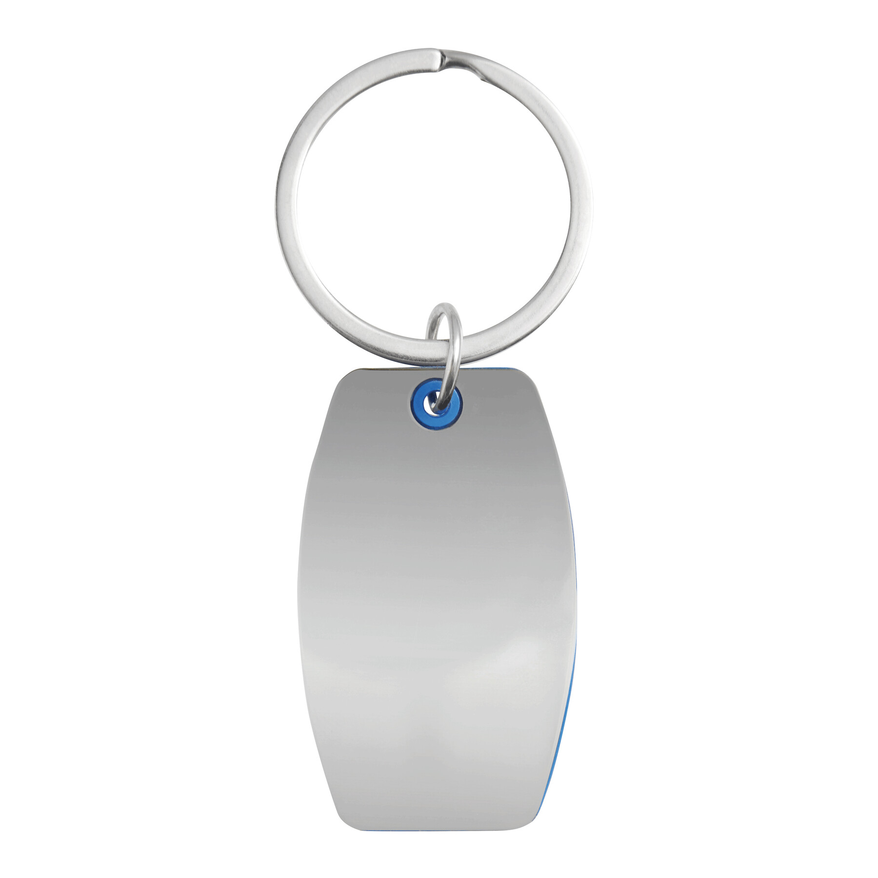 Schlüsselanhänger MIRROR, blau, silber