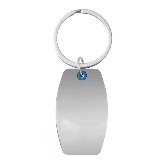 Schlüsselanhänger MIRROR, blau, silber