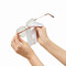 Mikrofaser-Brillenputztuch CLEAN UP, weiß