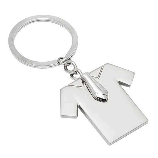 Schlüsselanhänger TIE SHIRT, silber