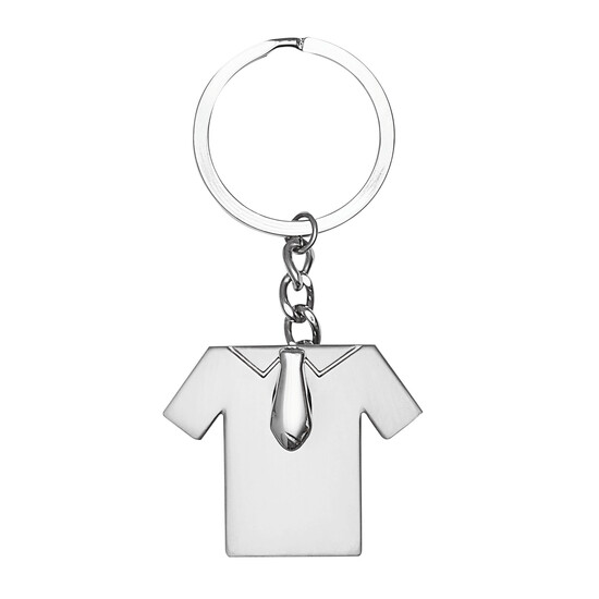 Schlüsselanhänger TIE SHIRT, silber