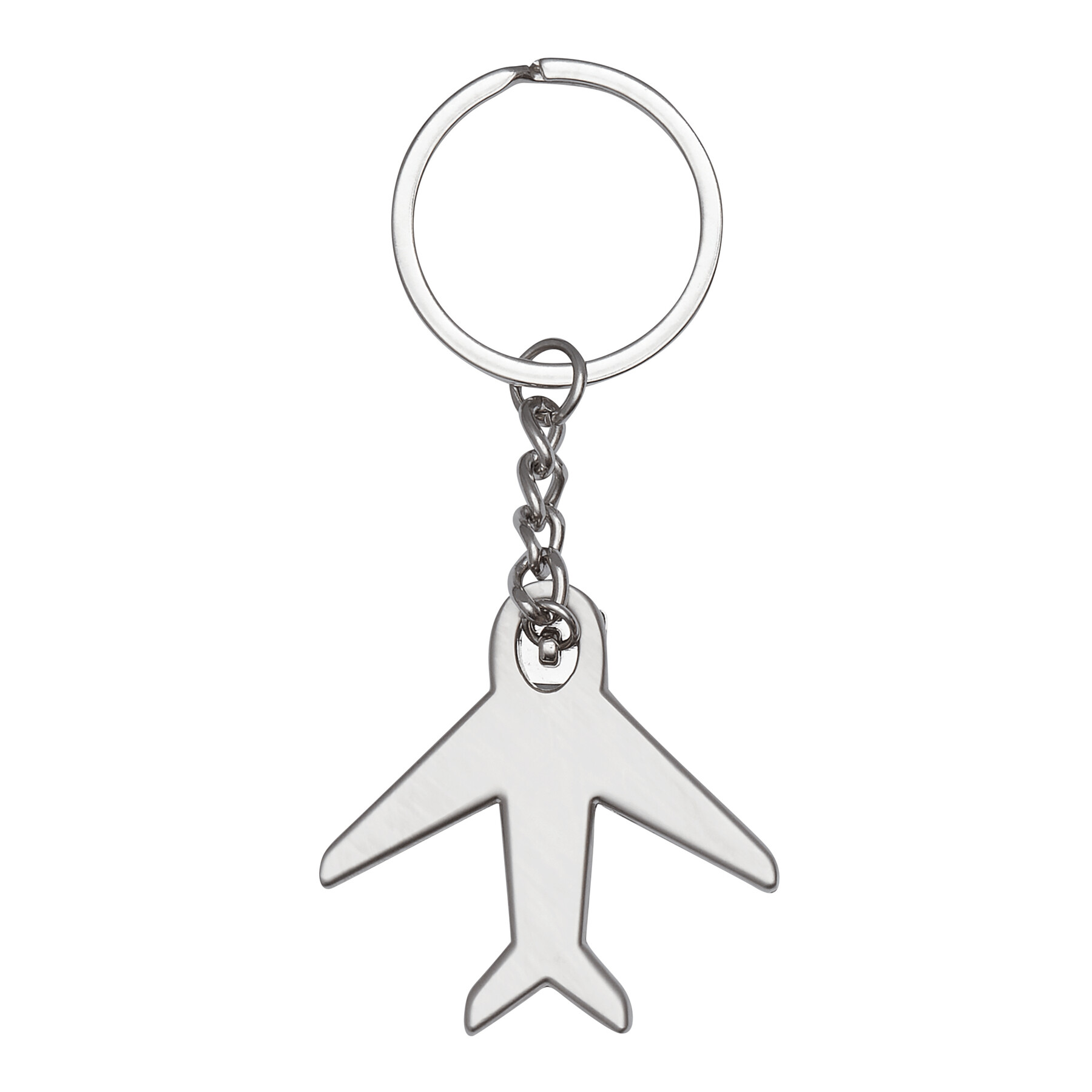 Schlüsselanhänger AIRCRAFT, silber
