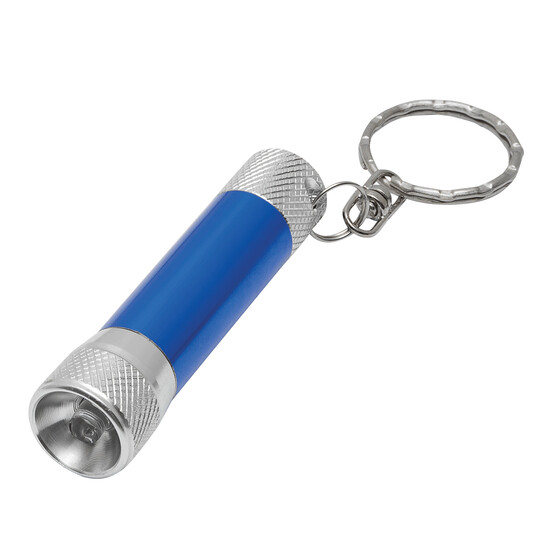 Schlüsselanhänger FLARE, blau, silber