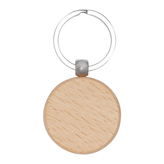 Schlüsselanhänger WOODS, braun, silber