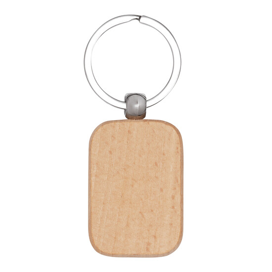 Schlüsselanhänger TIMBER, braun, silber