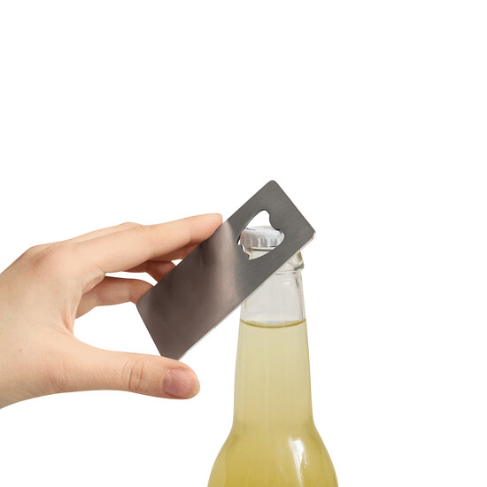 Flaschenöffner STEEL, silber