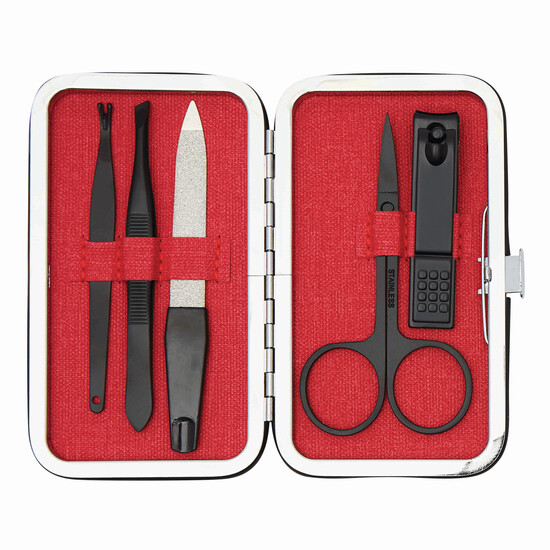 Manikürset PRETTY IN BLACK, rot