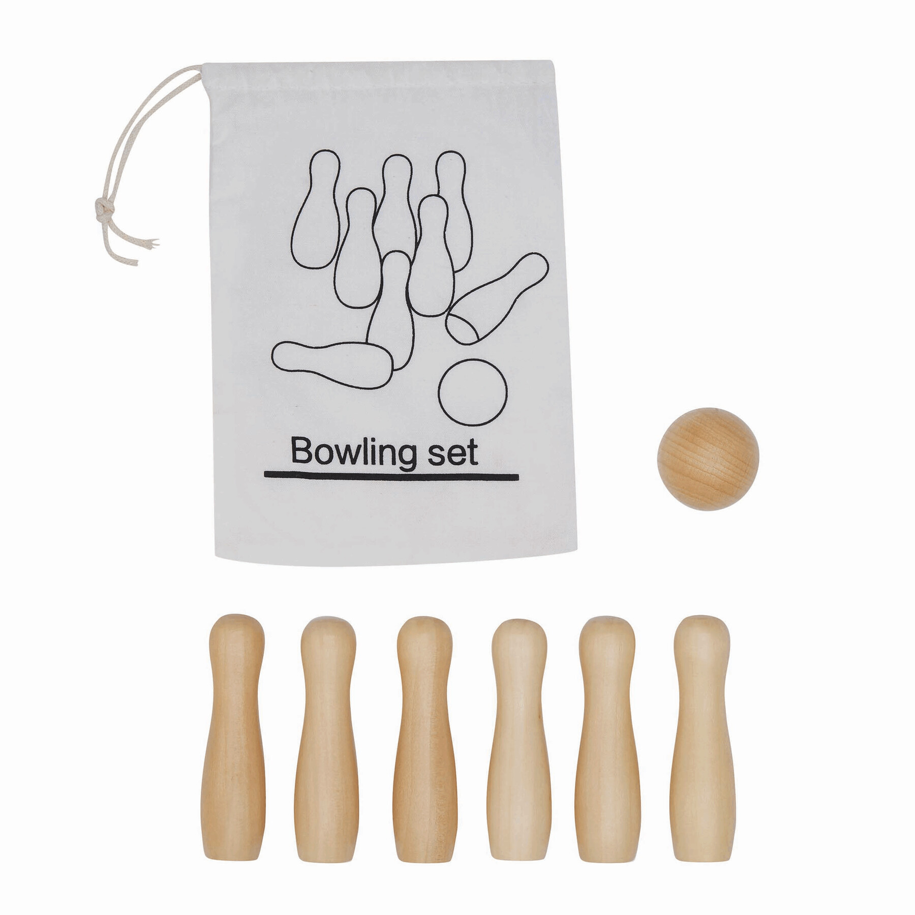 Bowling Spiel FIRST STRIKE, braun