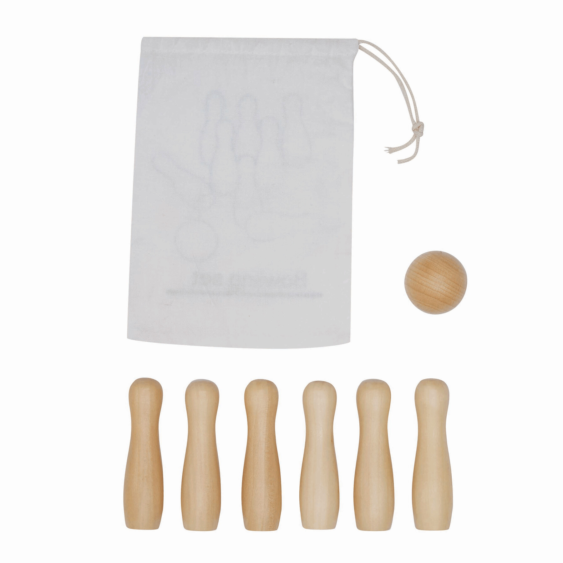 Bowling Spiel FIRST STRIKE, braun