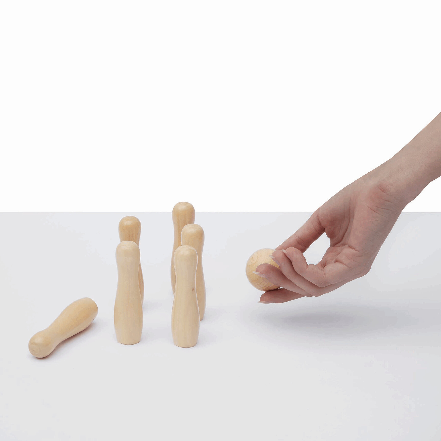 Bowling Spiel FIRST STRIKE, braun