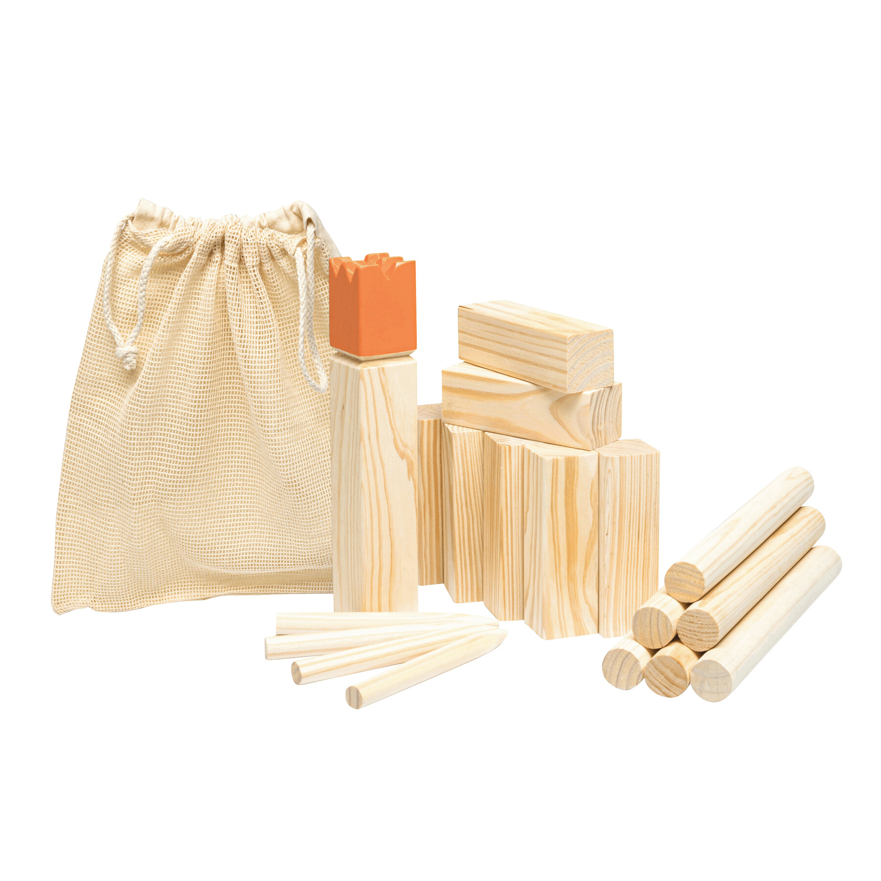 Wikinger Wurfspiel KUBB, braun