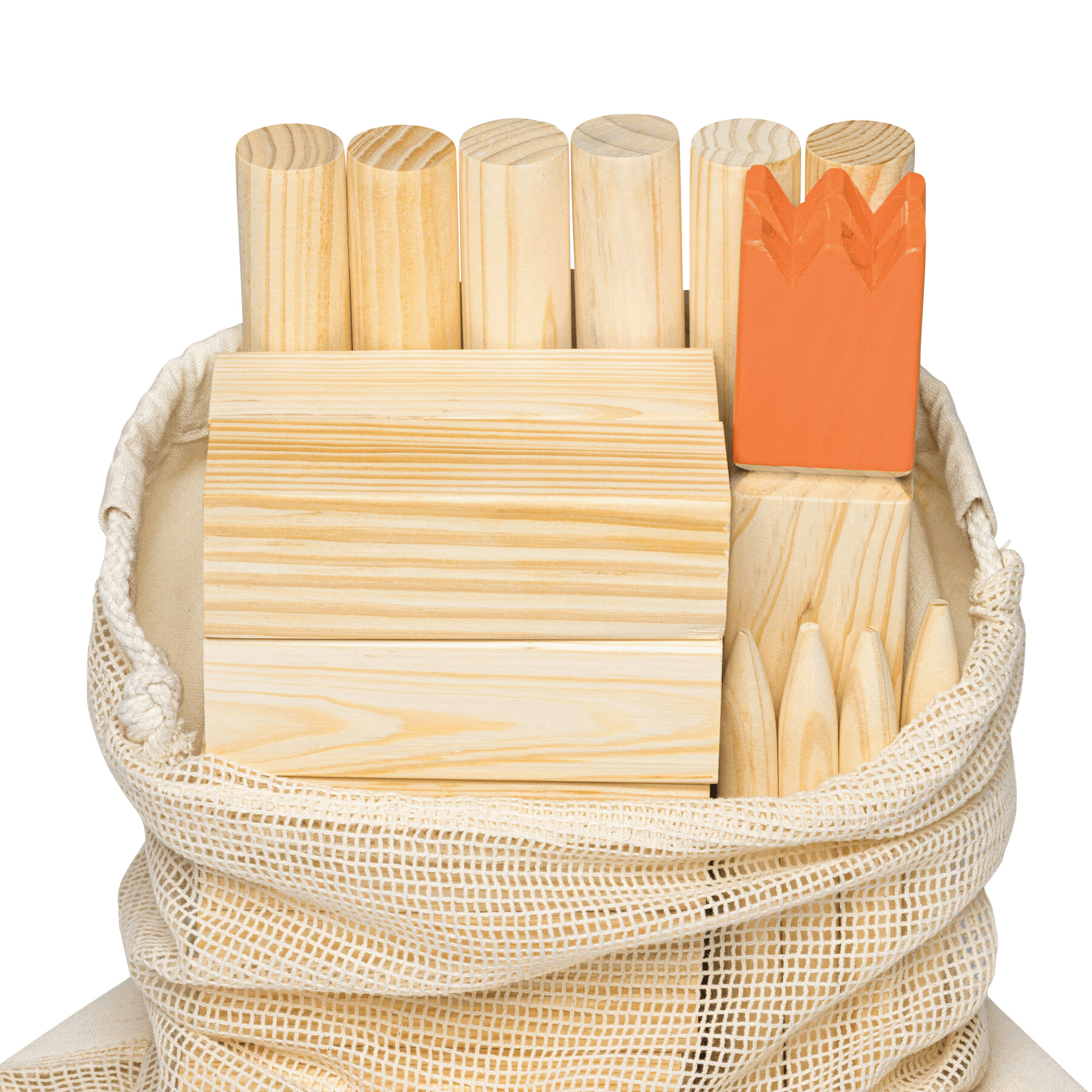 Wikinger Wurfspiel KUBB, braun