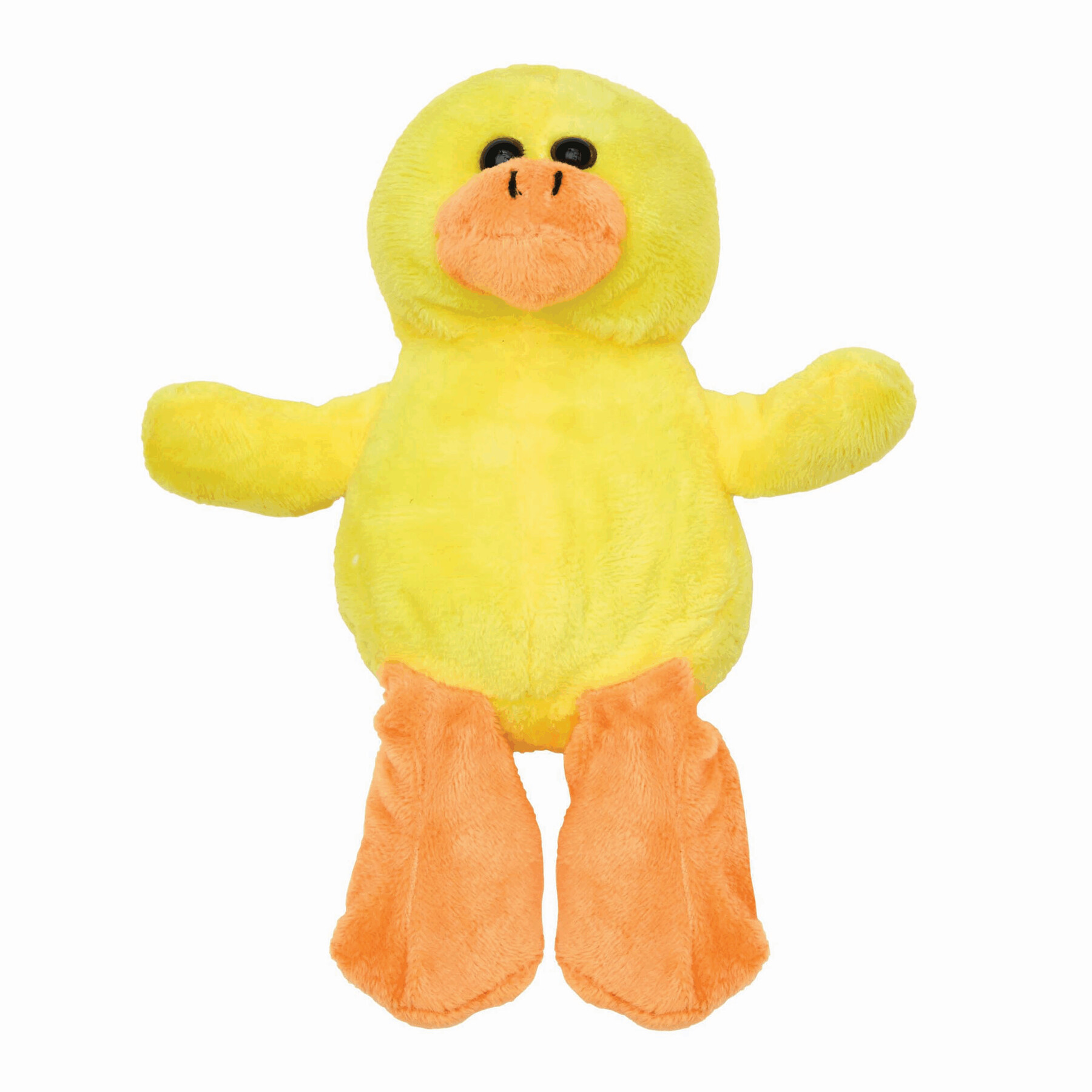 Plüsch-Ente LENI, gelb, orange, weiß