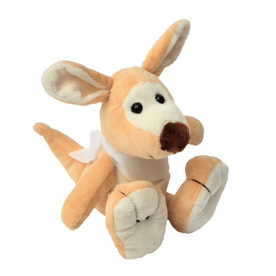 Plüsch-Känguru JUMPER, braun, weiß