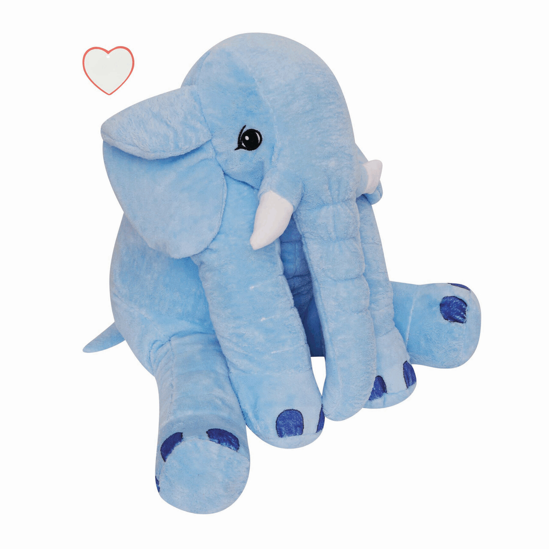 Großer Plüsch-Elefant LOUNIS, blau