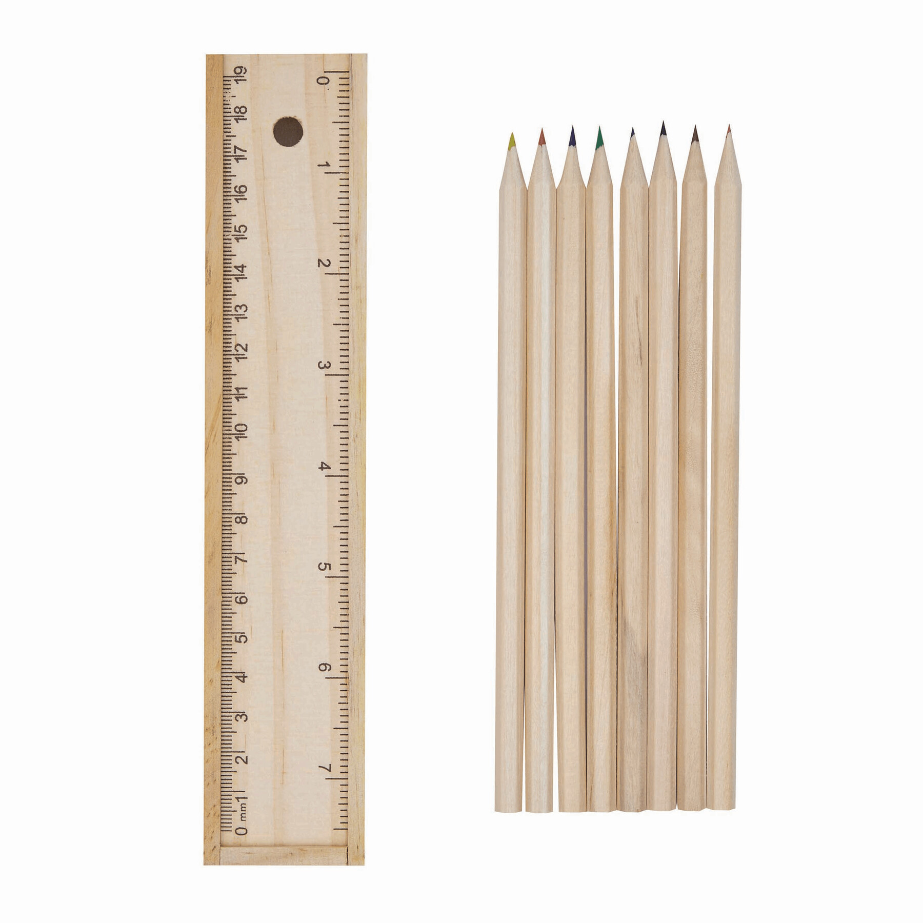 Naturholz-Buntstifte STRAIGHT, holz