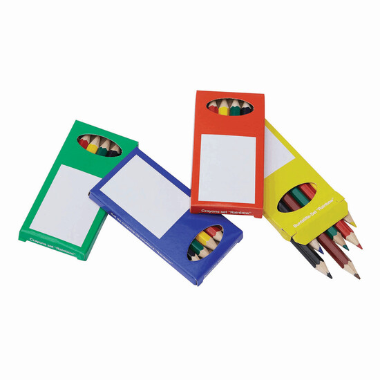 Buntstifte-Set RAINBOW, 4-fach sortiert, blau, gelb, grün, rot