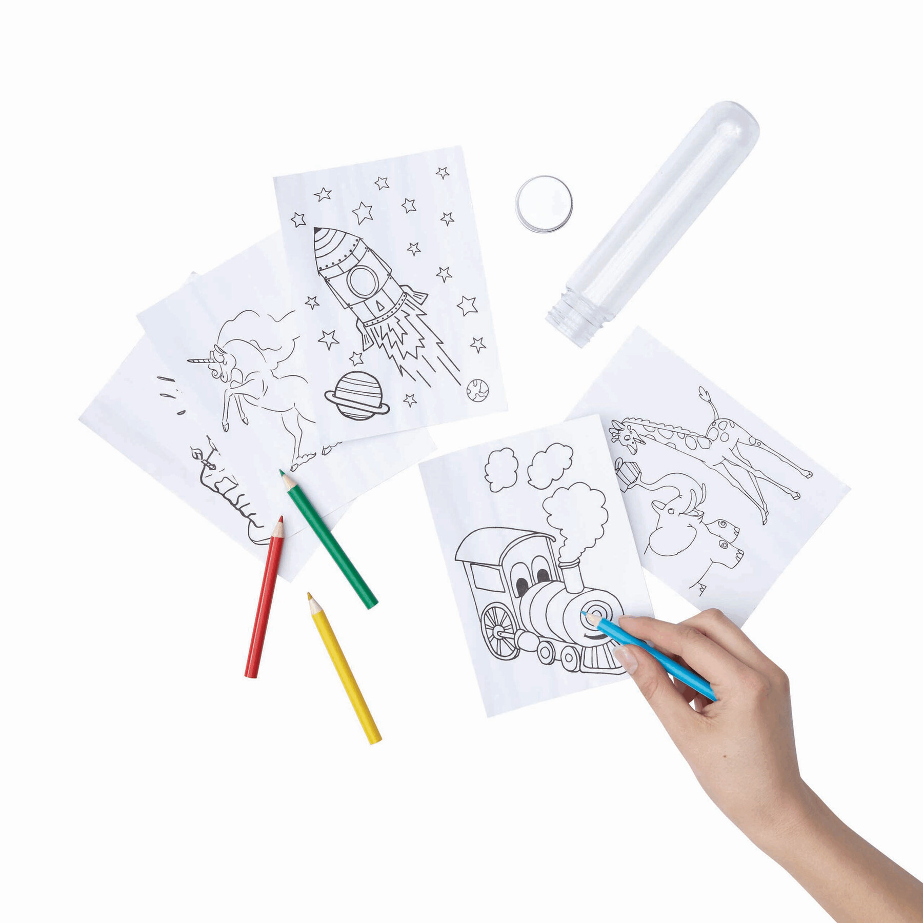 Malset TUBY, silber, transparent