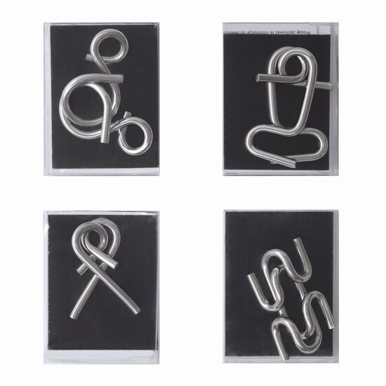 Knobelspiele CLEVER CONCEPTION, 4-fach sortiert, Preis pro Stück, silber