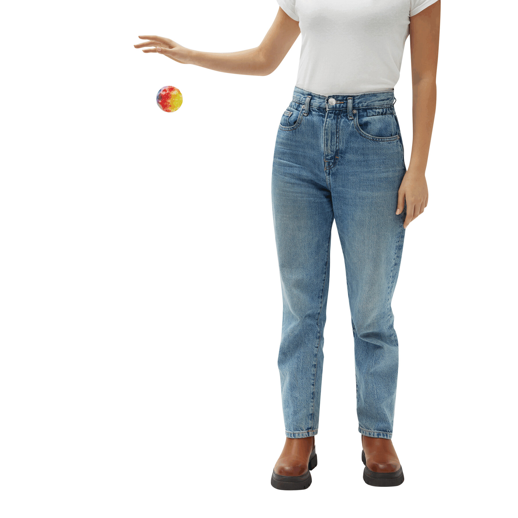 Jump-Ball SUPER BOUNCING, regenbogen