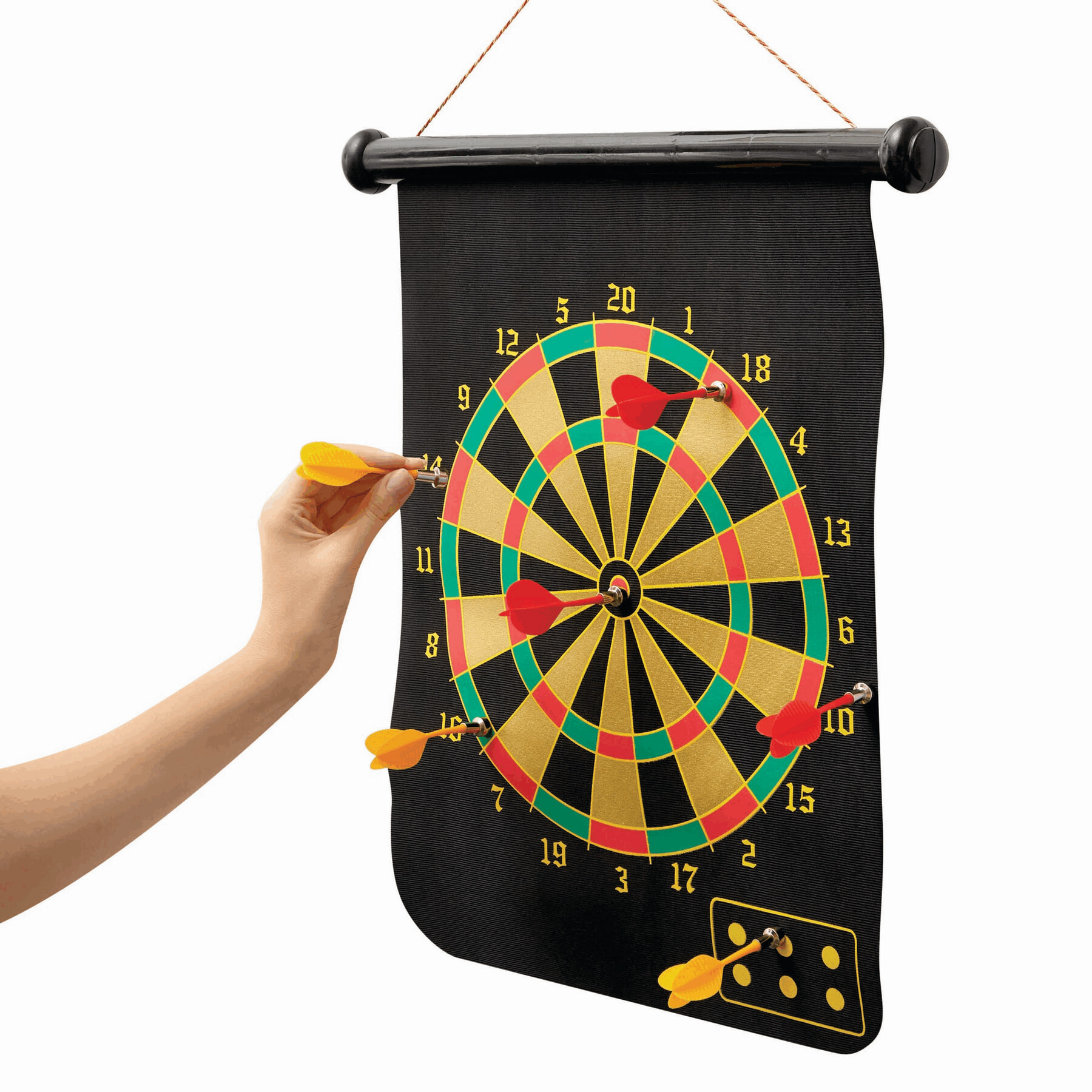 Magnetisches Dartspiel RAYMOND, schwarz
