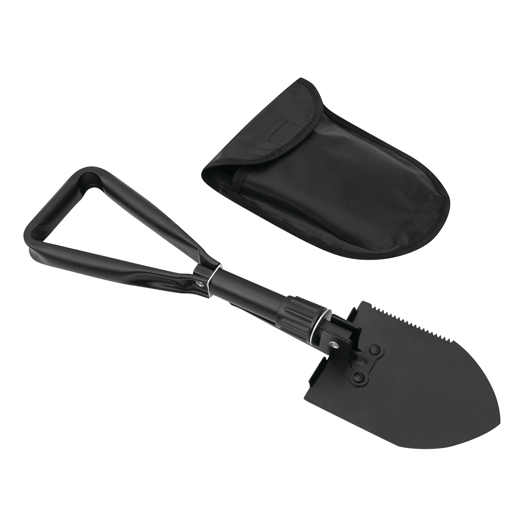 Faltbarer Spaten SCOOP mit Tasche, schwarz