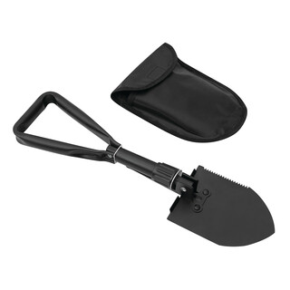 Faltbarer Spaten SCOOP mit Tasche, schwarz
