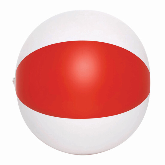 Aufblasbarer Strandball ATLANTIC, rot, weiß
