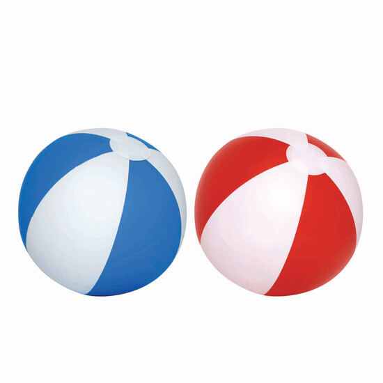 Aufblasbarer Strandball ATLANTIC, rot, weiß
