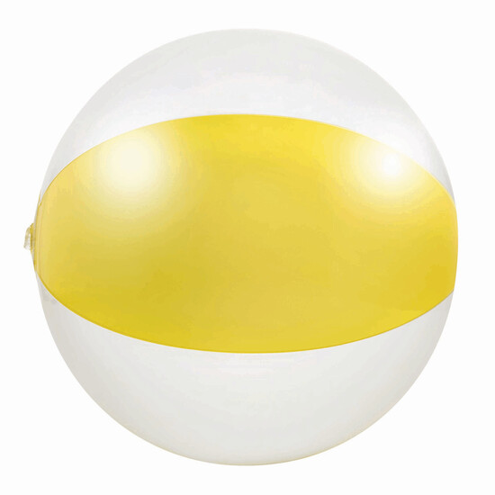 Aufblasbarer Strandball ATLANTIC SHINY, gelb, weiß