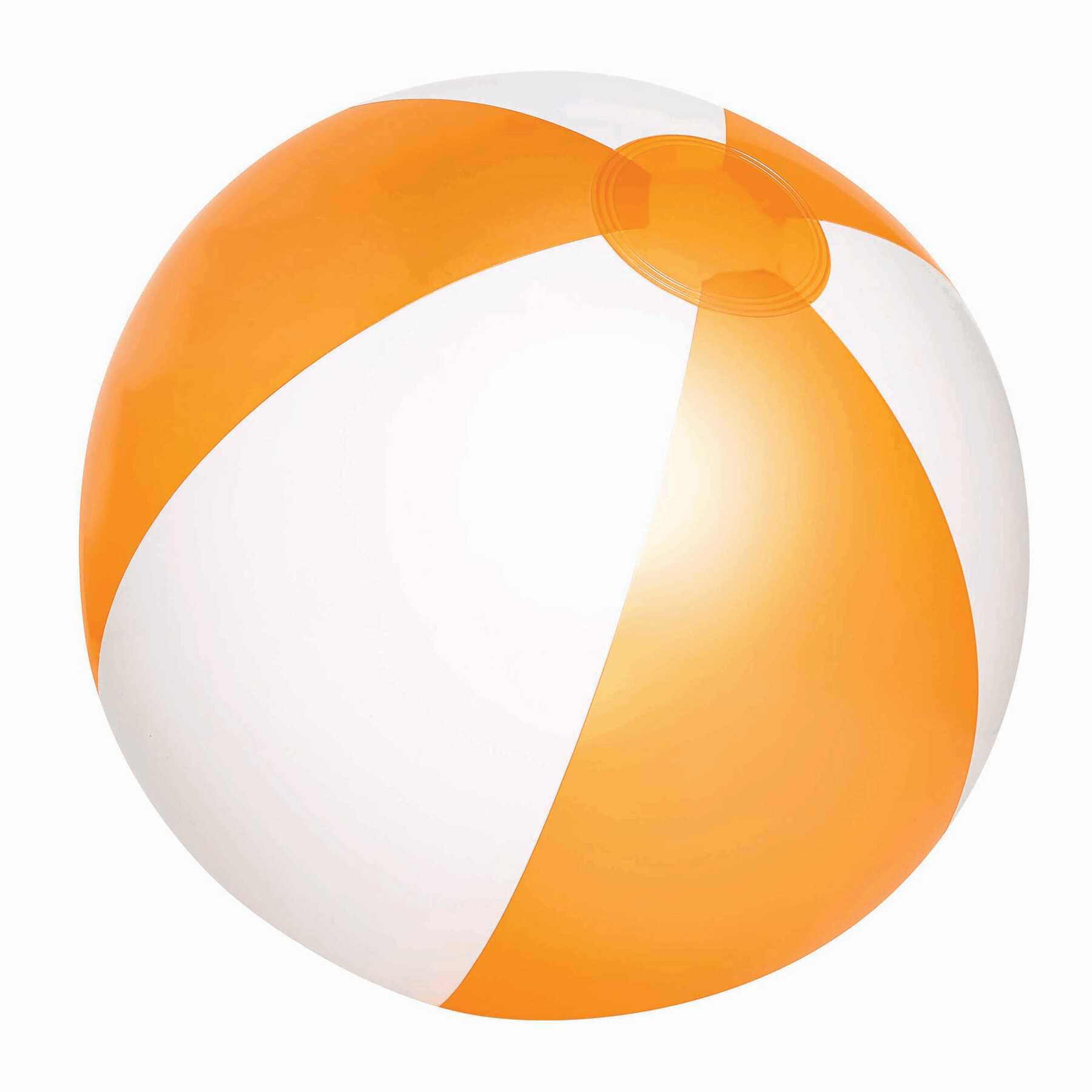 Aufblasbarer Strandball ATLANTIC SHINY, orange, weiß