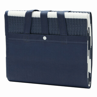 Maritime Strandmatte MARINA, blau, weiß