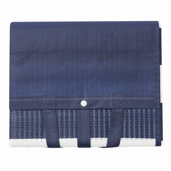 Maritime Strandmatte MARINA, blau, weiß