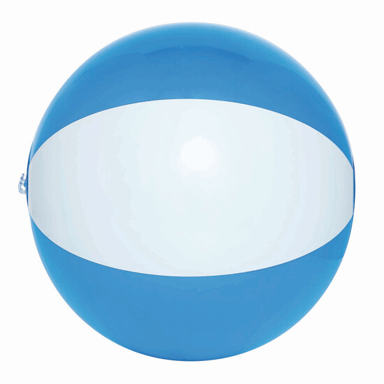 Strandball OCEAN, transparent blau, weiß