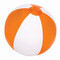 Strandball OCEAN, transparent orange, weiß