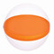 Strandball OCEAN, transparent orange, weiß
