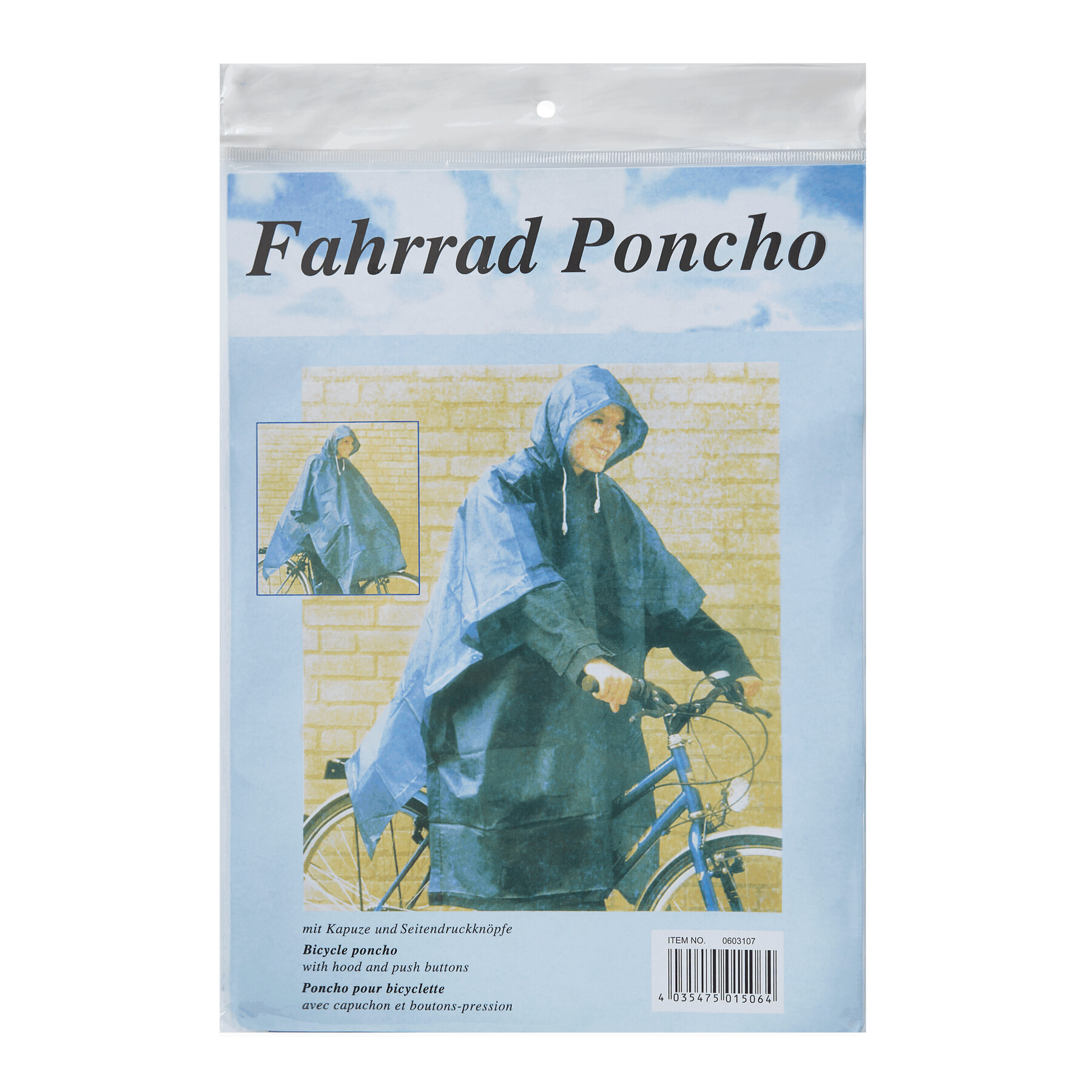 Fahrradponcho KEEP DRY, blau
