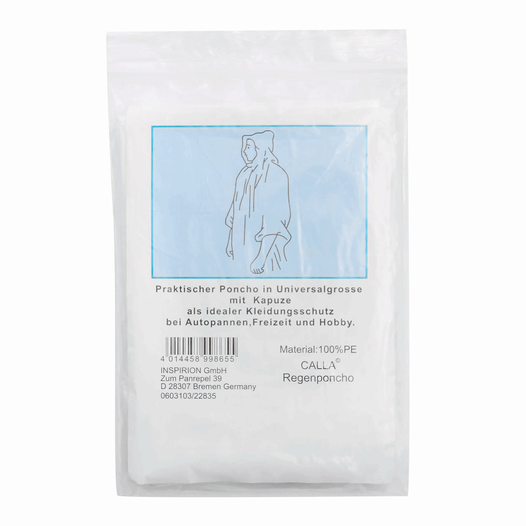 Regenponcho AUTUMN, transparent