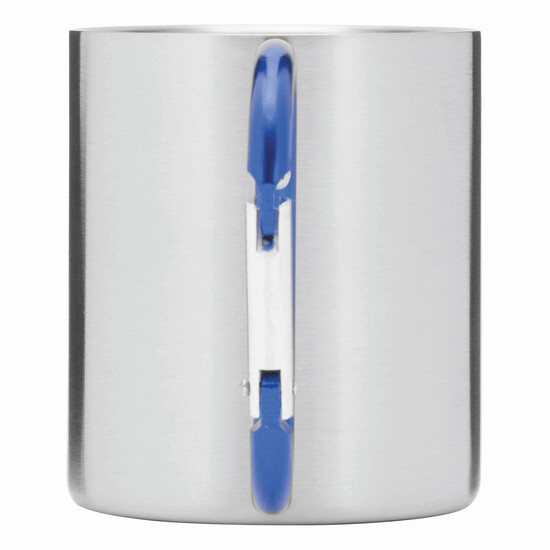 Edelstahl Becher HIKING DAY, blau, silber