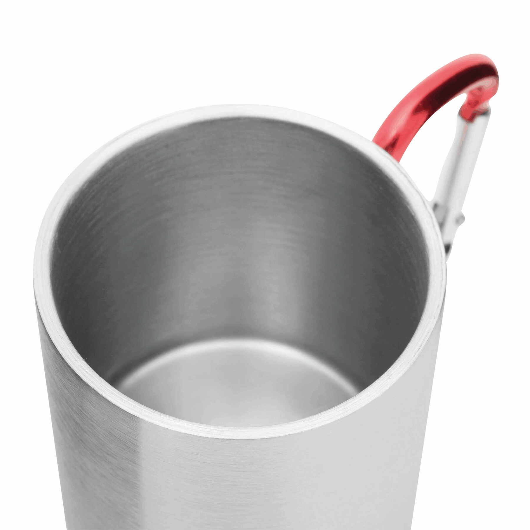 Edelstahl Becher HIKING DAY, rot, silber