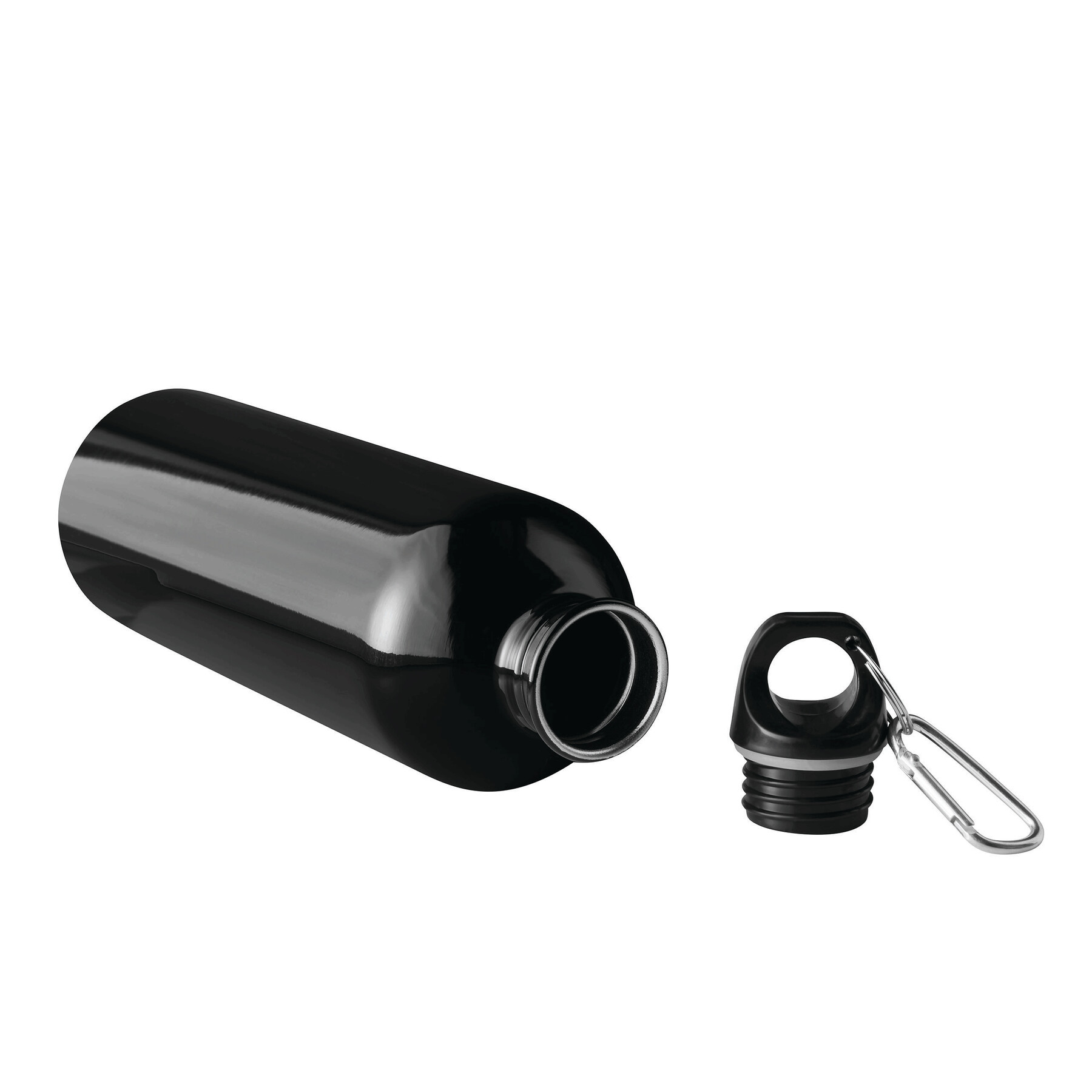 Trinkflasche STEELTRANSIT, schwarz