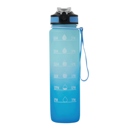Sport-Trinkflasche HYDRO LEVEL, blau