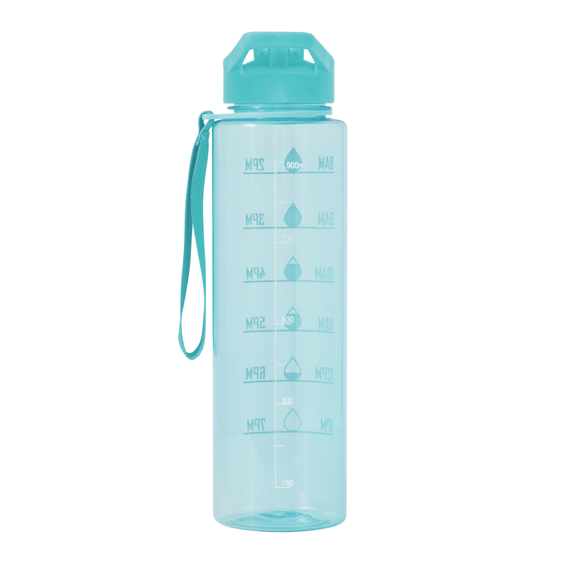 Sport-Trinkflasche AQUA LEVEL, hellblau