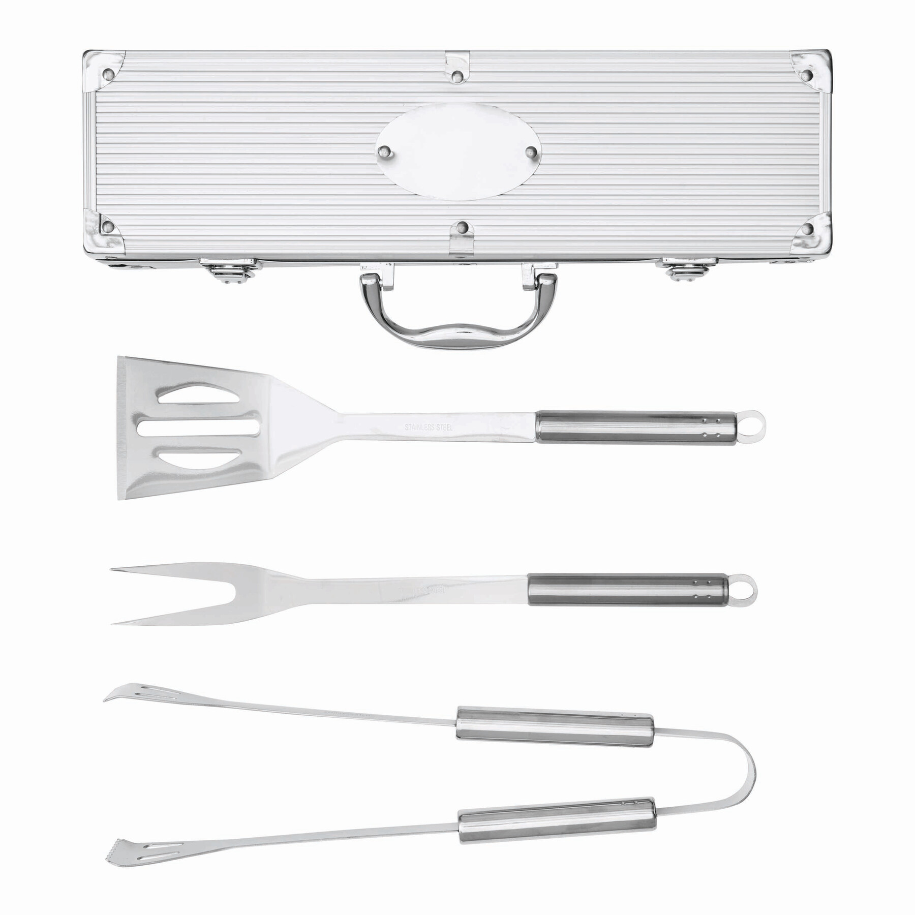 Edelstahl-Grillbesteck ROAST, silber