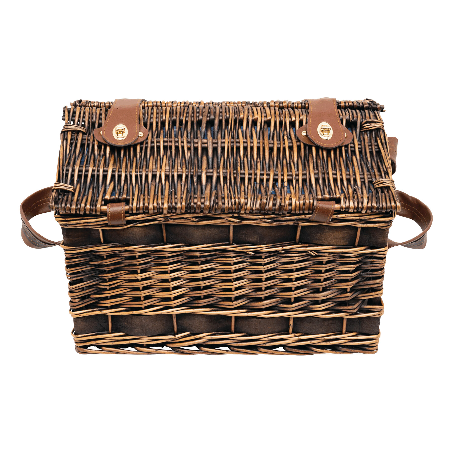 Weiden-Picknickkorb SUMMERTIME, blau